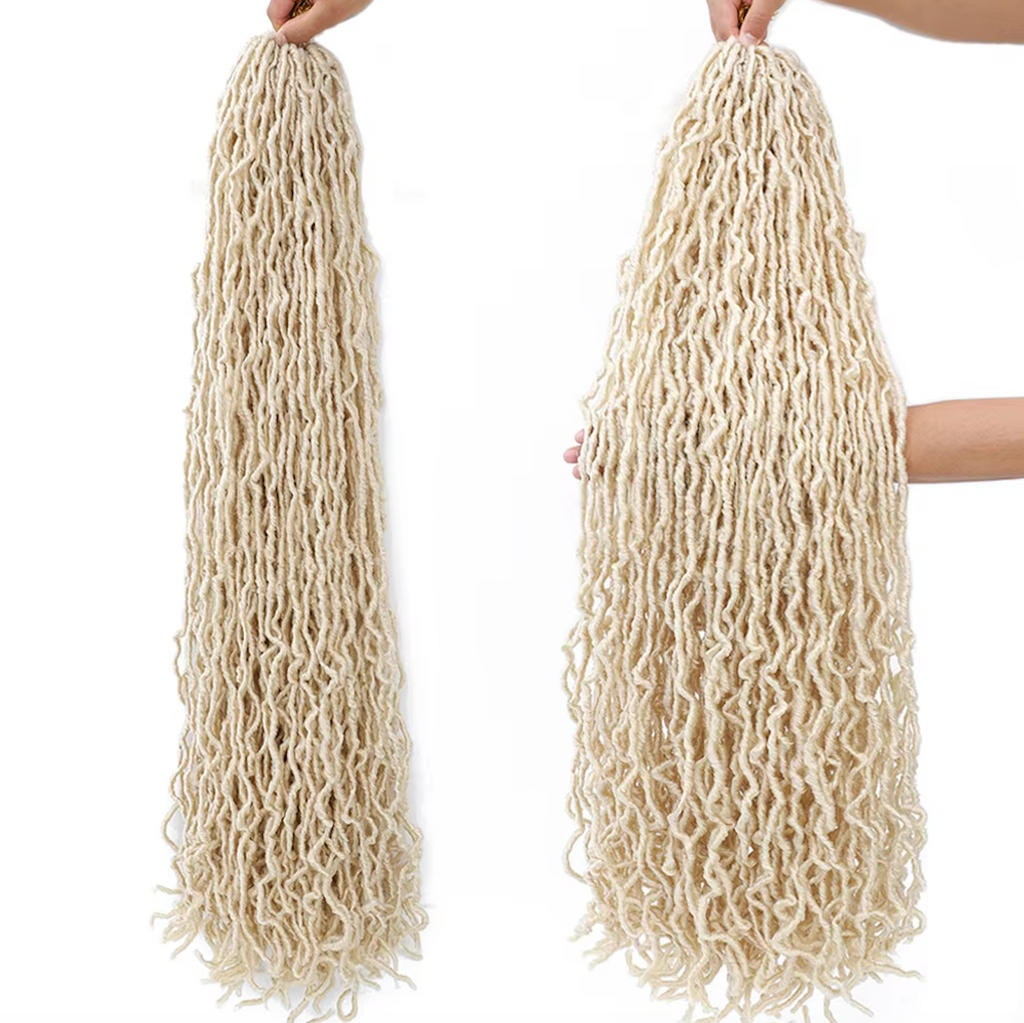 21 Pcs Goddess Faux Lock Pre Looped Crochet Hair Extensions 18 24 36 Inch 21 Pcs Set