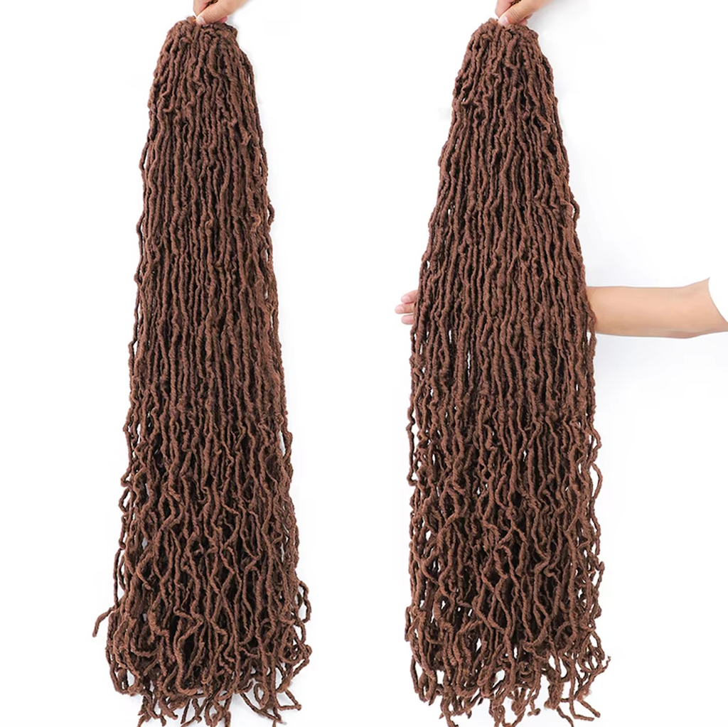 21 Pcs Goddess Faux Lock Pre Looped Crochet Hair Extensions 18 24 36 Inch 21 Pcs Set