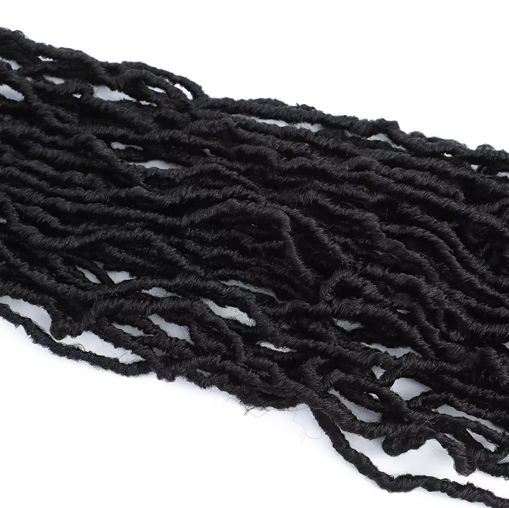 21 Pcs Goddess Faux Lock Pre Looped Crochet Hair Extensions 18 24 36 Inch 21 Pcs Set