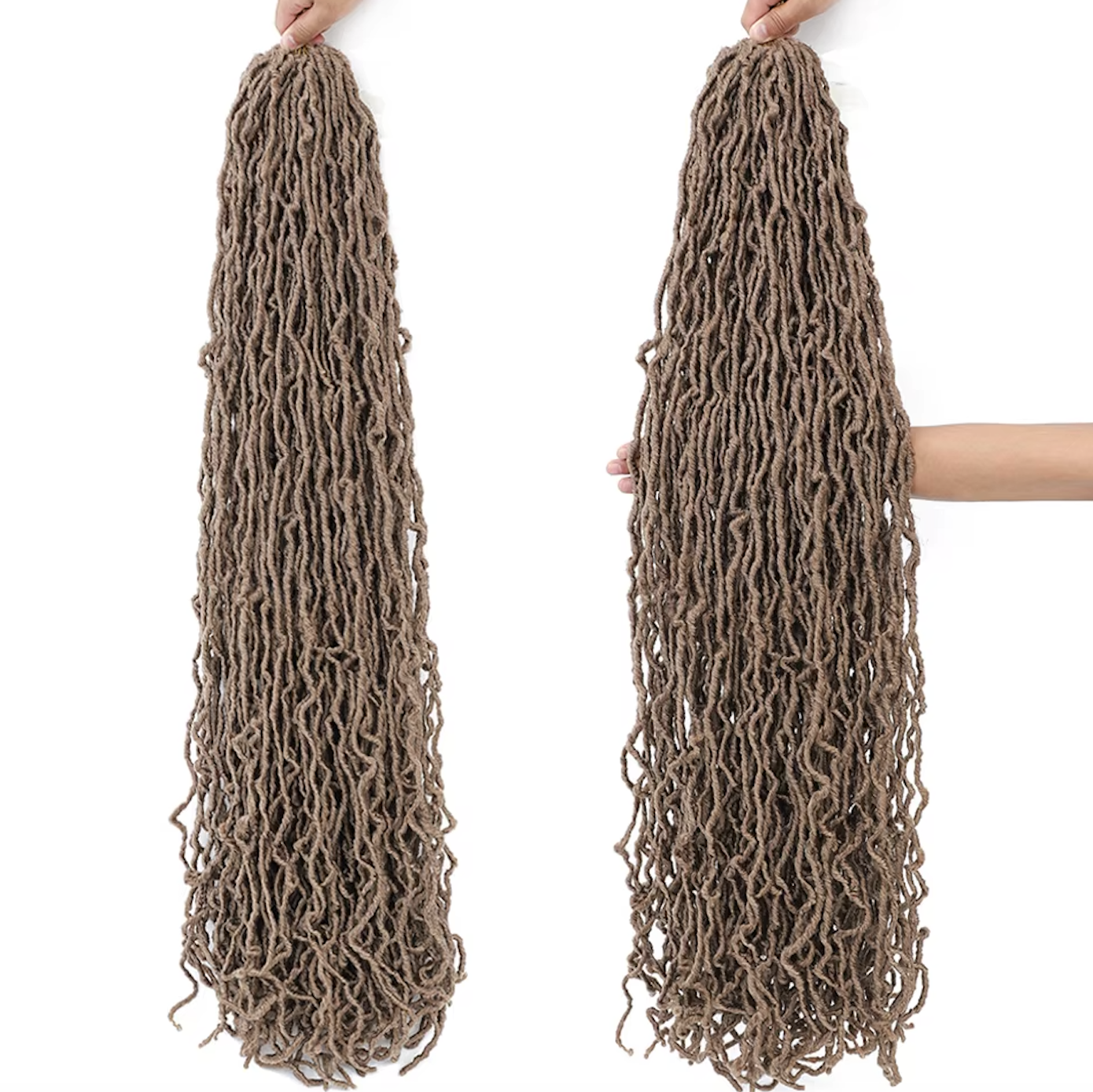 21 Pcs Goddess Faux Lock Pre Looped Crochet Hair Extensions 18 24 36 Inch 21 Pcs Set