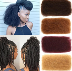 Micro Lock Human Afro Kinky Permanent Lock Extension Twist Natural Human Hair Bulk Braiding Hair