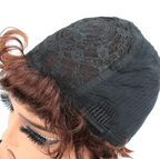 Short Glueless Pixi Cut Human Hair 6 Inch Layered Throw On And Go Wig