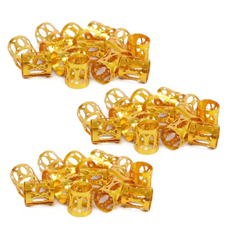 Adjustable Hair Clips Braiding Hair Accessory Gold Silver Multicolor 100 300 Pcs Braids Lock Hair Jewelry Cuff