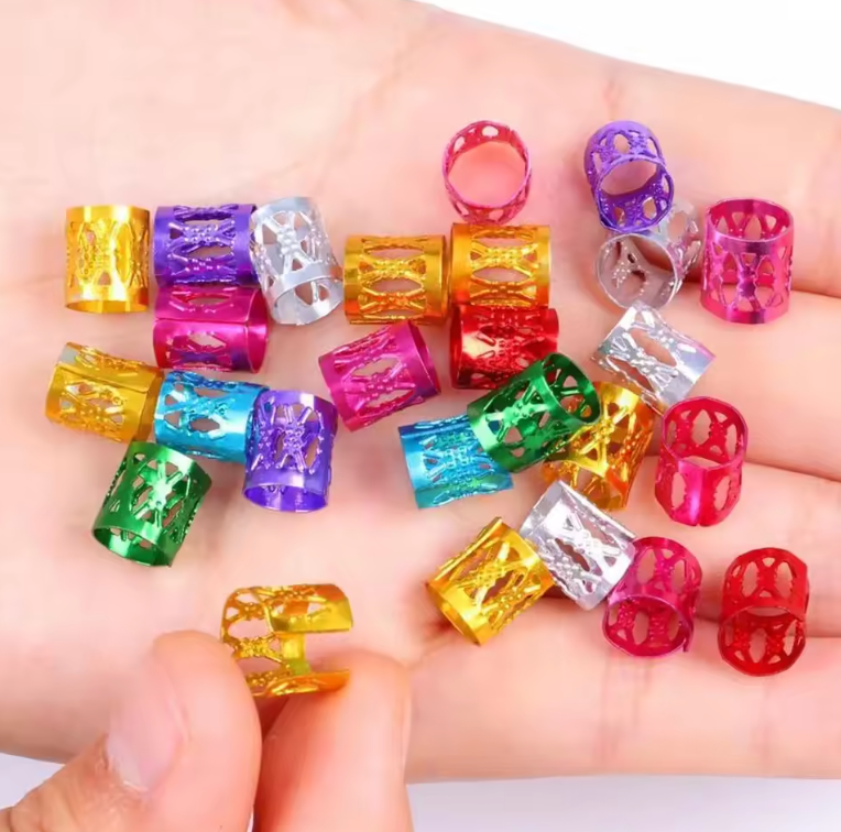 Adjustable Hair Clips Braiding Hair Accessory Gold Silver Multicolor 100 300 Pcs Braids Lock Hair Jewelry Cuff