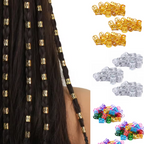 Adjustable Hair Clips Braiding Hair Accessory Gold Silver Multicolor 100 300 Pcs Braids Lock Hair Jewelry Cuff