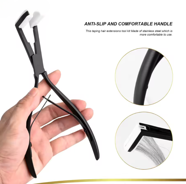 Tape In Pliers Hair Sealing Applicator 7 Inch Stainless Steel Styling Tool