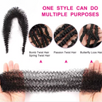 Spring Afro Faux Locs Butterfly Braids Hair Curly Twist Crochet Braiding Hair 16 24 28 Inch Lot