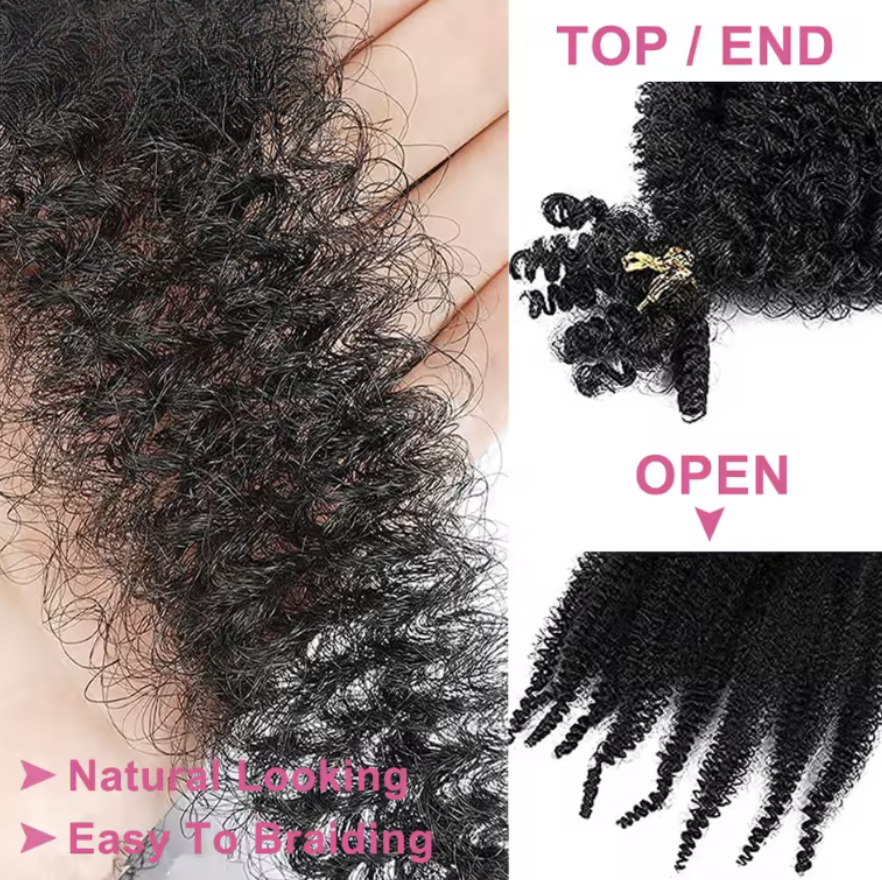 Spring Afro Faux Locs Butterfly Braids Hair Curly Twist Crochet Braiding Hair 16 24 28 Inch Lot