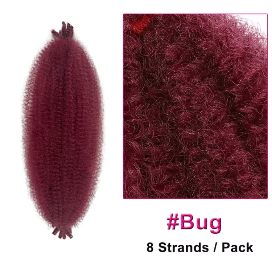 Spring Afro Faux Locs Butterfly Braids Hair Curly Twist Crochet Braiding Hair 16 24 28 Inch Lot