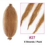 Spring Afro Faux Locs Butterfly Braids Hair Curly Twist Crochet Braiding Hair 16 24 28 Inch Lot