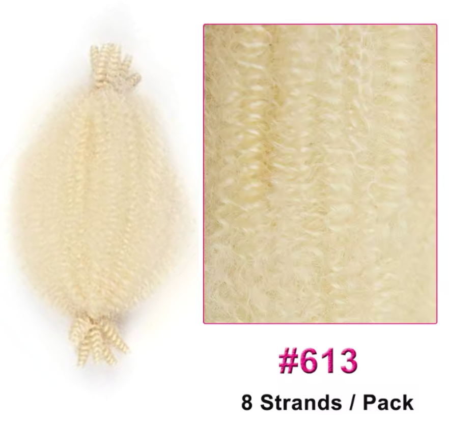 Spring Afro Faux Locs Butterfly Braids Hair Curly Twist Crochet Braiding Hair 16 24 28 Inch Lot