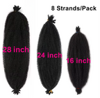 Spring Afro Faux Locs Butterfly Braids Hair Curly Twist Crochet Braiding Hair 16 24 28 Inch Lot