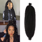 Spring Afro Faux Locs Butterfly Braids Hair Curly Twist Crochet Braiding Hair 16 24 28 Inch Lot