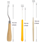 9 pcs Crochet Hair Set DreadLocks Butterfly Braids Extension  MicroLock Haircare Styling Hook