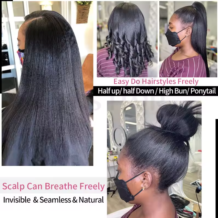 Kinky Straight Tape In Human Hair 20 Pcs Extensions 12-26 Inch Cuticle Tape Ins Extensions