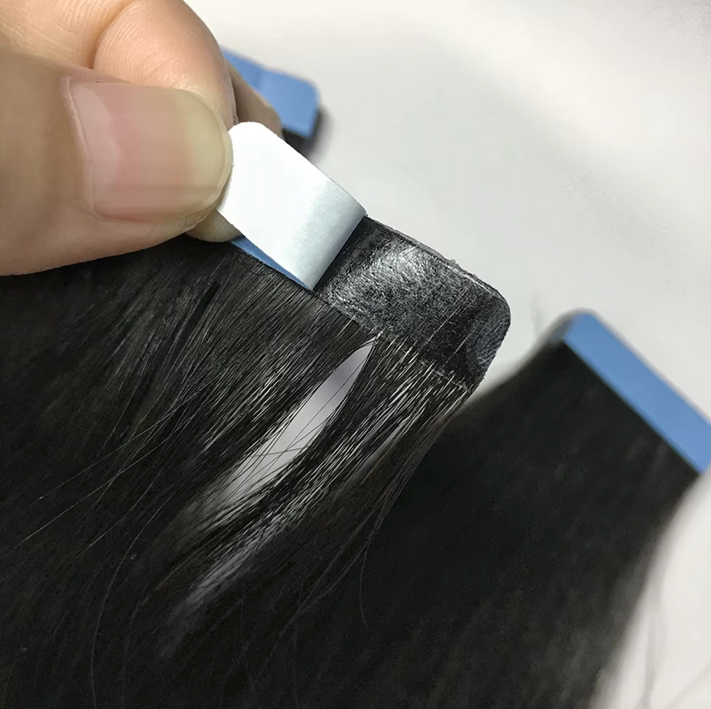 Straight Texture Tape In Human Hair Remy 20 Pcs 50g Natural Color Tape Ins Hair Extensions