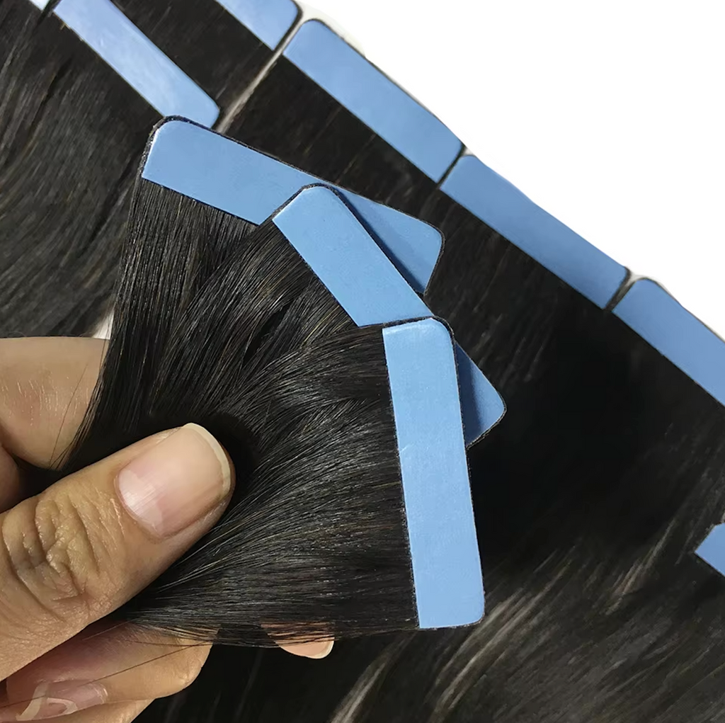 Straight Texture Tape In Human Hair Remy 20 Pcs 50g Natural Color Tape Ins Hair Extensions