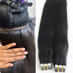 Straight Texture Tape In Human Hair Remy 20 Pcs 50g Natural Color Tape Ins Hair Extensions
