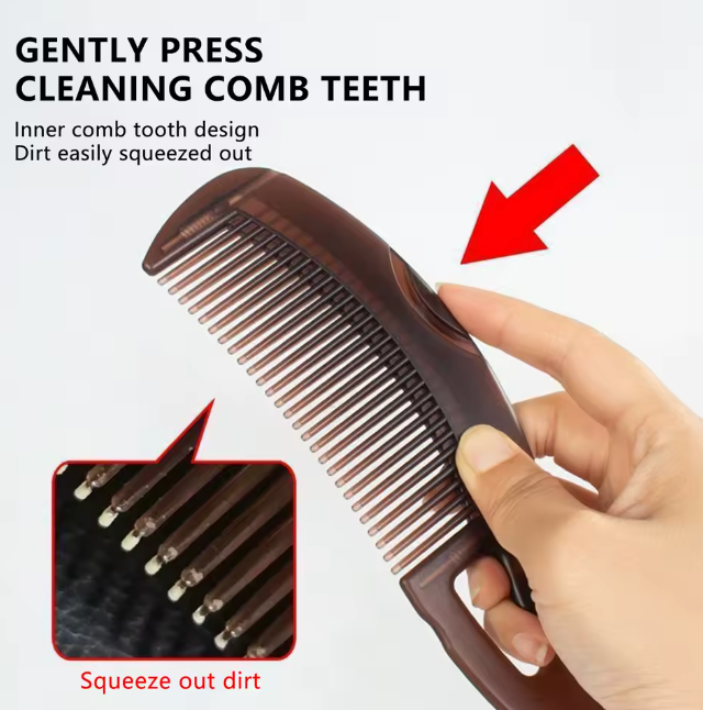 Anti Dandruff Comb Self Cleaning Scalp Scratching Salon Styling Brush Scalp Massager Anti Oil Sebum Massaging Styling Tool