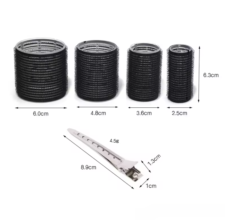 Salon Styling 28 Pcs/Set 18 Curlers 10 Clips Multi Sized Hair  Dressing Tools