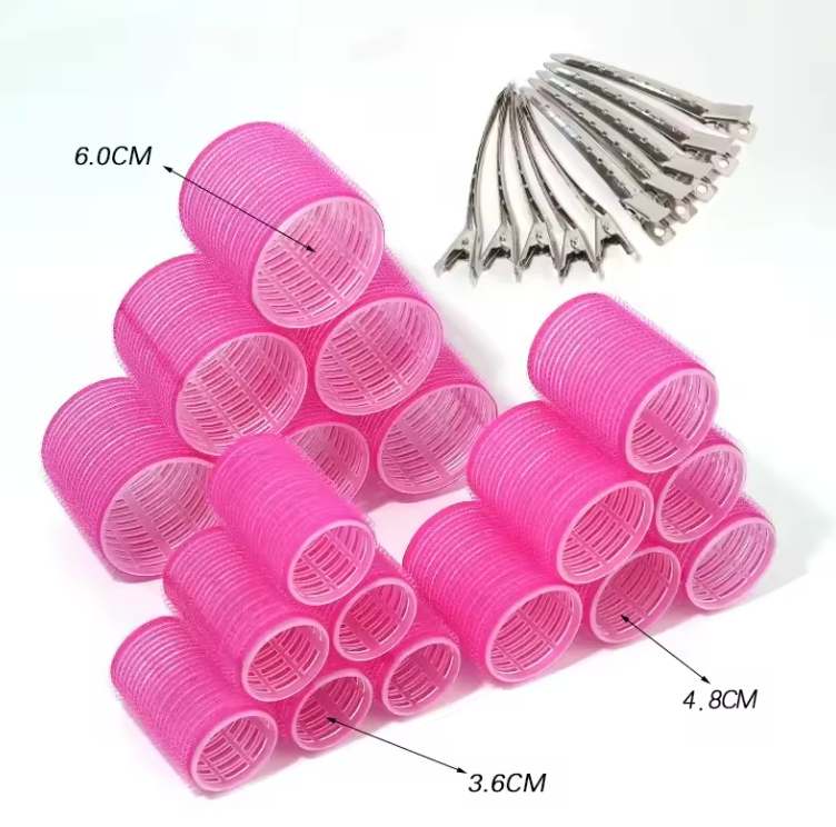 Salon Styling 28 Pcs/Set 18 Curlers 10 Clips Multi Sized Hair  Dressing Tools