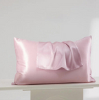 Satin Hair Protection Bonnet Cap 4 Pcs Pillow Case Silk Set Scrunchie Sleep