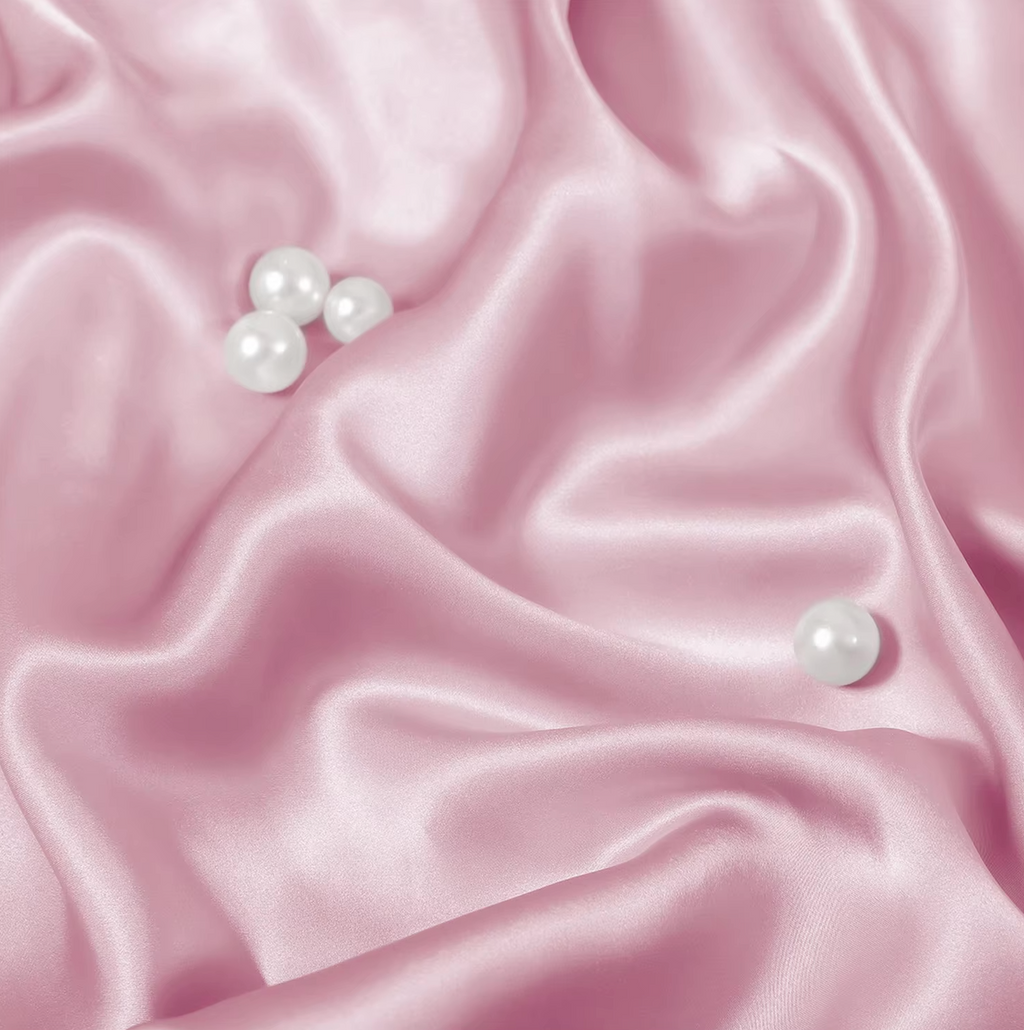 Satin Hair Protection Bonnet Cap 4 Pcs Pillow Case Silk Set Scrunchie Sleep