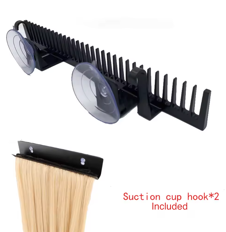 Hair Extensions Holder Bundles Washing Storage Display Stand Clip Ins Tape Ins Hanger