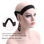 Ear Protection Lace Bands Painless No Ear Melting Lace Edges Adjustable Wig Elastic Band