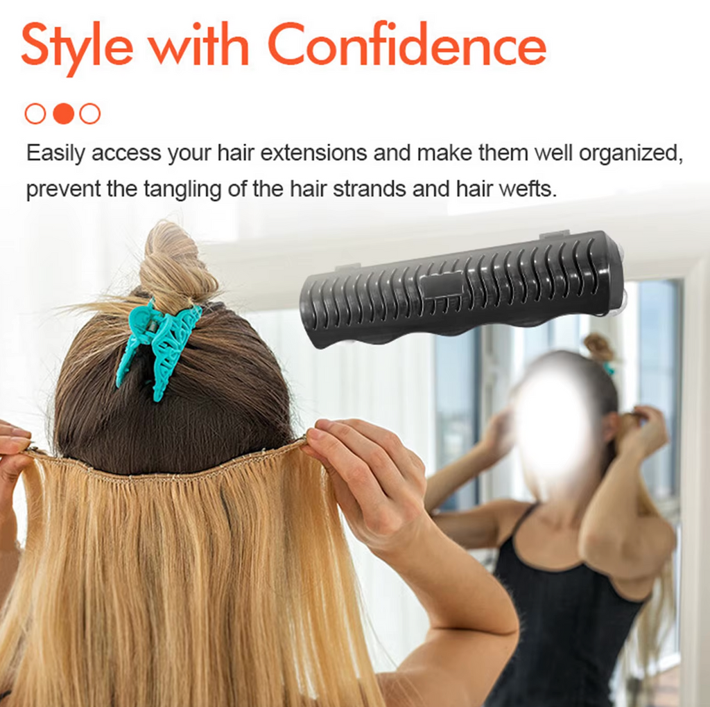 Hair Extension Holder Bundles Tape Ins Washing Coloring Styling Weave Holder Rack Hanger Tool