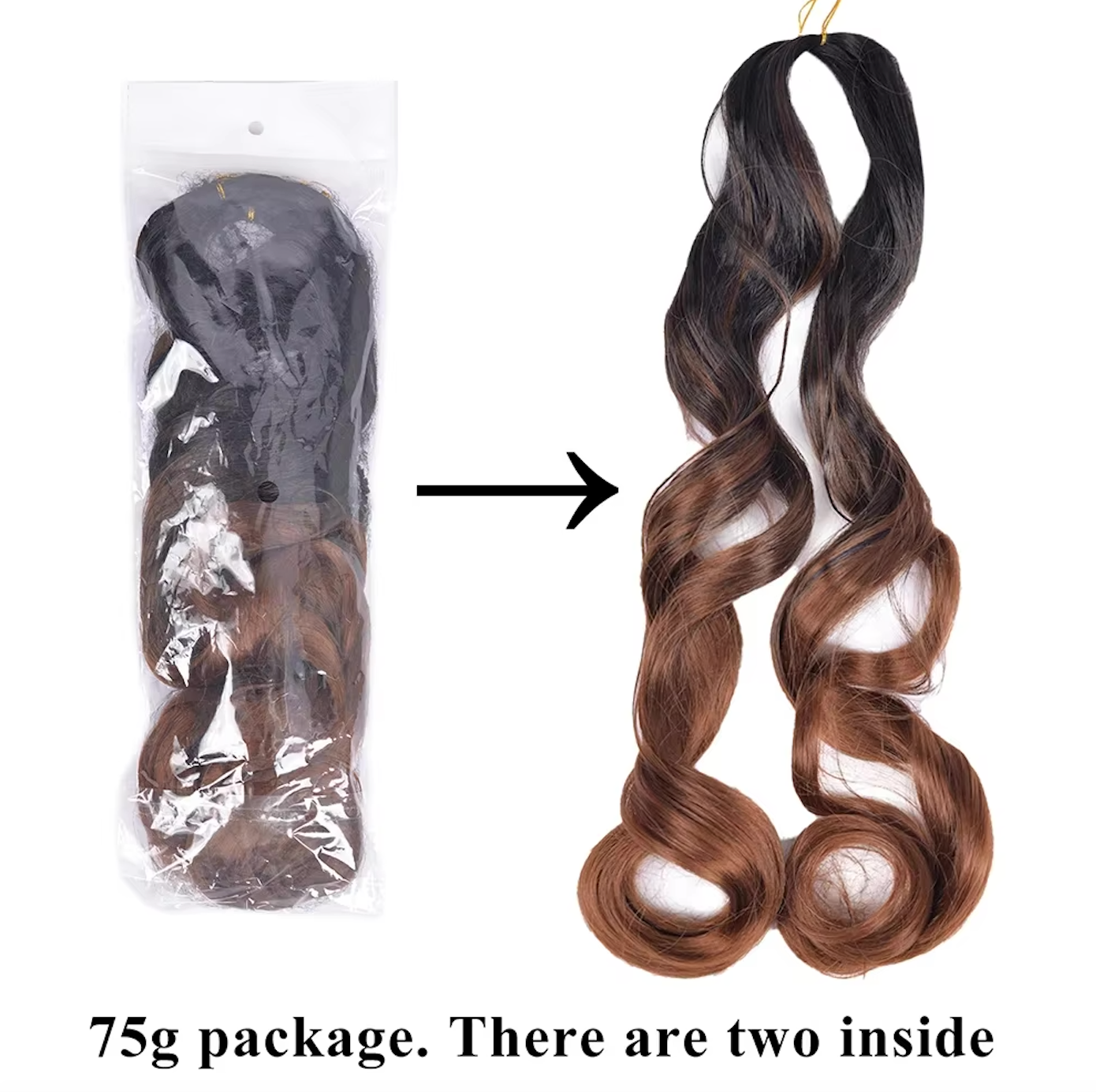 French Curly Braiding Hair Loose Wave Curl Synthetic Braids Twisting Crochet Pre Stretched Ombre Extensions