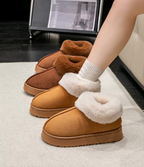 Low Top Fur Winter Fall Boots Fluffy Plush Antislip Fashion Slipper Warm Comfortable House Indoor Outdoor Insulated Thick Trending Ankle Boots