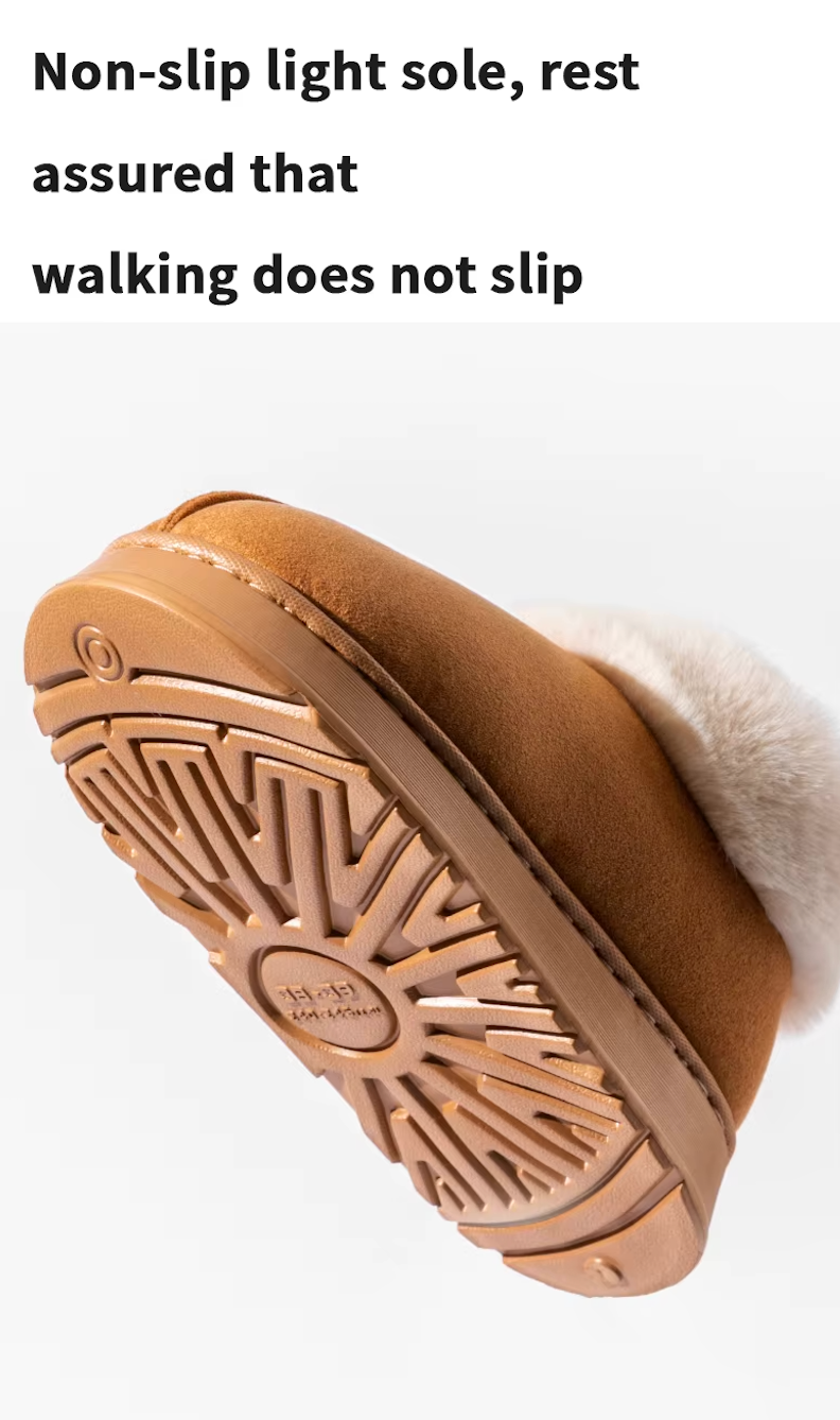 Low Top Fur Winter Fall Boots Fluffy Plush Antislip Fashion Slipper Warm Comfortable House Indoor Outdoor Insulated Thick Trending Ankle Boots