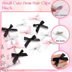 Mini Hair Bows Curly Little Girl Clip Bow Tie Barrette Hairpin Y2K 5-24 Pcs Headwear Accessories