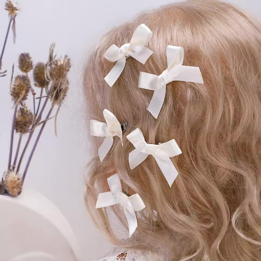 Mini Hair Bows Curly Little Girl Clip Bow Tie Barrette Hairpin Y2K 5-24 Pcs Headwear Accessories