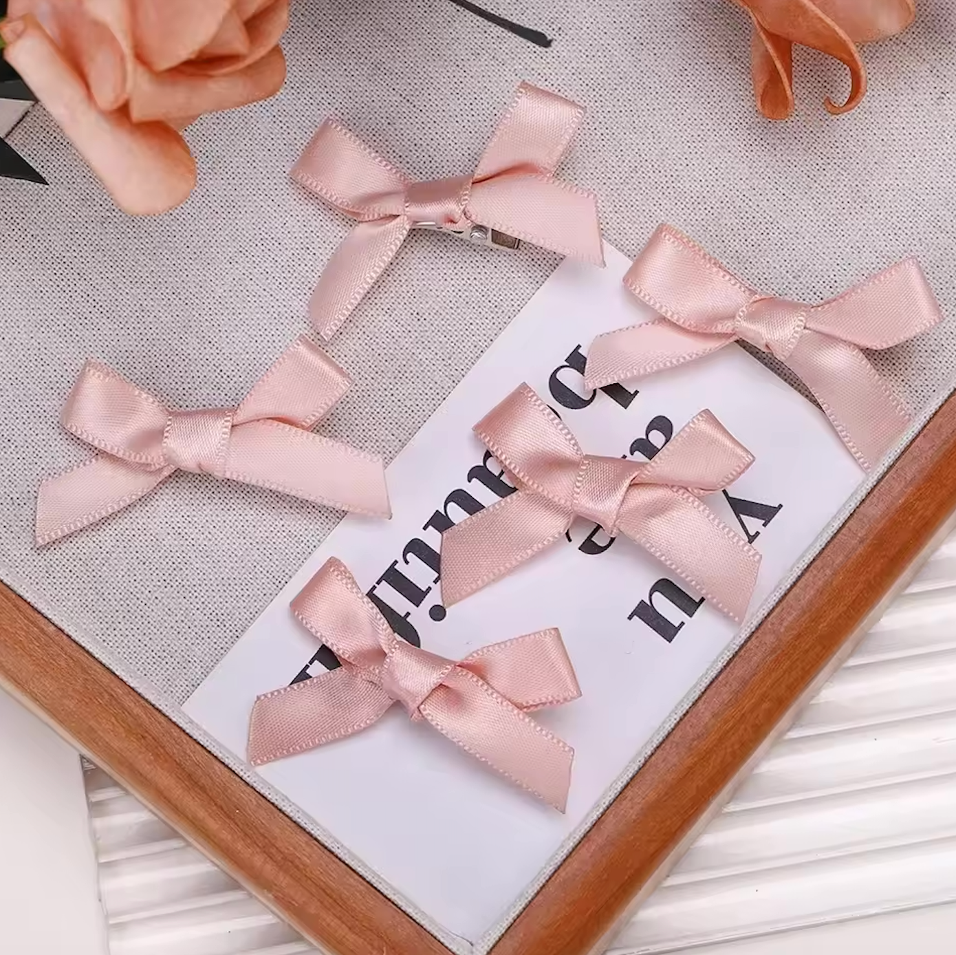 Mini Hair Bows Curly Little Girl Clip Bow Tie Barrette Hairpin Y2K 5-24 Pcs Headwear Accessories