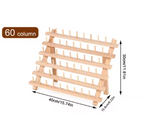 Wooden Braiding Hair Rack Synthetic Twist braids Styling 60 Column Peg Stand Organizer Styling Tool