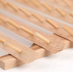 Wooden Braiding Hair Rack Synthetic Twist braids Styling 60 Column Peg Stand Organizer Styling Tool