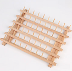 Wooden Braiding Hair Rack Synthetic Twist braids Styling 60 Column Peg Stand Organizer Styling Tool