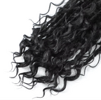 Bohemian Crochet Box Braids Pre Looped Curly Ends Synthetic Boho Goddess Ombre 1-8 Pack 14-24 Inch Hair Extensions