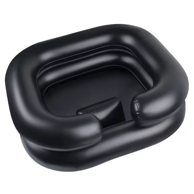 Inflatable Hair Wash Basin Dread Lock Detox Portable Shampoo At Home Bedridden Sink Bowl Elderly Pregnancy Disabled Injured Cleansing Assistance