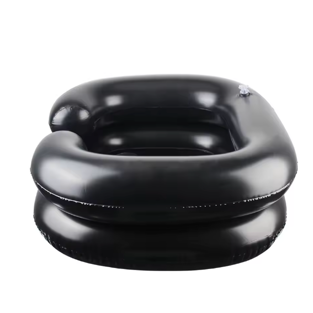 Inflatable Hair Wash Basin Dread Lock Detox Portable Shampoo At Home Bedridden Sink Bowl Elderly Pregnancy Disabled Injured Cleansing Assistance