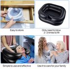 Inflatable Hair Wash Basin Dread Lock Detox Portable Shampoo At Home Bedridden Sink Bowl Elderly Pregnancy Disabled Injured Cleansing Assistance