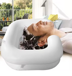 Inflatable Hair Wash Basin Dread Lock Detox Portable Shampoo At Home Bedridden Sink Bowl Elderly Pregnancy Disabled Injured Cleansing Assistance