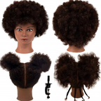 Afro Natural Hair Mannequin Styling Practice Bradding Hair Kit