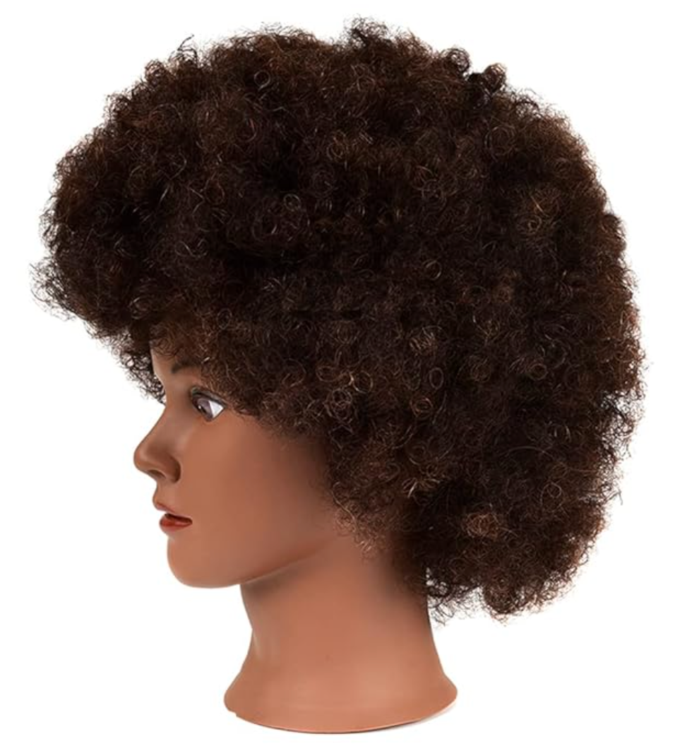 Afro Natural Hair Mannequin Styling Practice Bradding Hair Kit