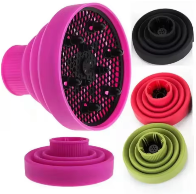 Natural Hair Detachable Curl Diffuser Blow Dryer Attachment Silicone Portable Hair Crying Defining Cover Styling Accessory Tool