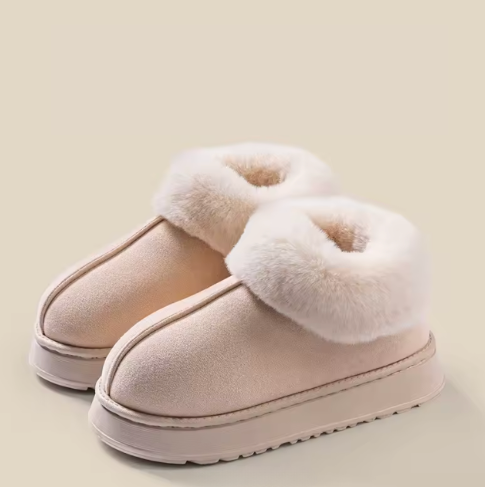 Low Top Fur Winter Fall Boots Fluffy Plush Antislip Fashion Slipper Warm Comfortable House Indoor Outdoor Insulated Thick Trending Ankle Boots
