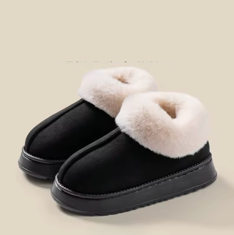Low Top Fur Winter Fall Boots Fluffy Plush Antislip Fashion Slipper Warm Comfortable House Indoor Outdoor Insulated Thick Trending Ankle Boots