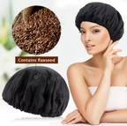 Flax Seed Deep Conditioning Heating Growth Promoting Hydrating Hair Washing Shampoo Conditioner Cap Natural Hair Microwave Steaming Oil Hair Growth Portable Cordless Repair Shower Cap